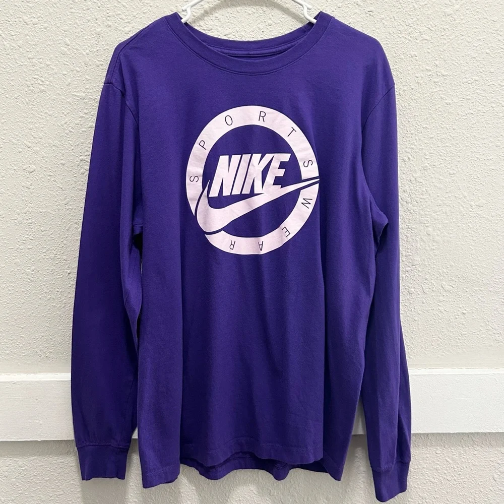 Nike Men's Long Sleeve Purple Shirt Size Large